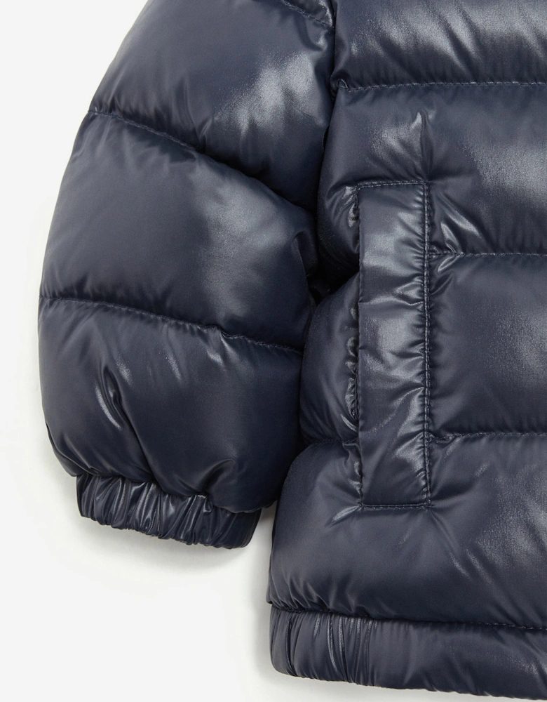 Baby Boys Down Padded New Aubert Jacket in Navy