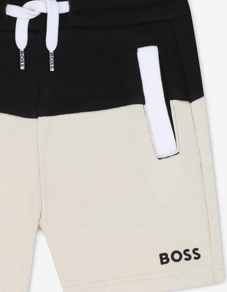BOSS Baby Boys Colourblock Shorts in Black