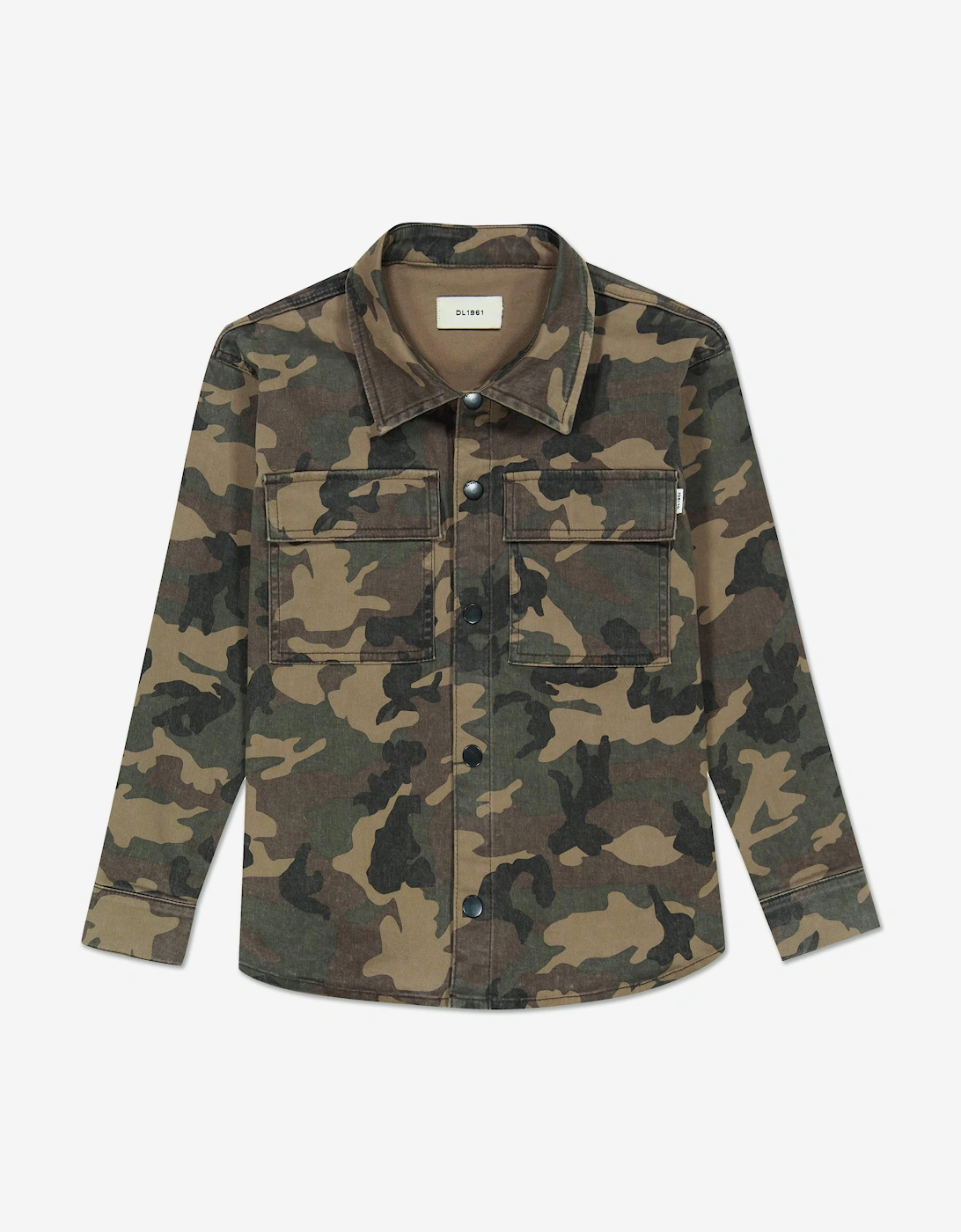 Kids Ash Camouflage Shirt in Brown, 5 of 4