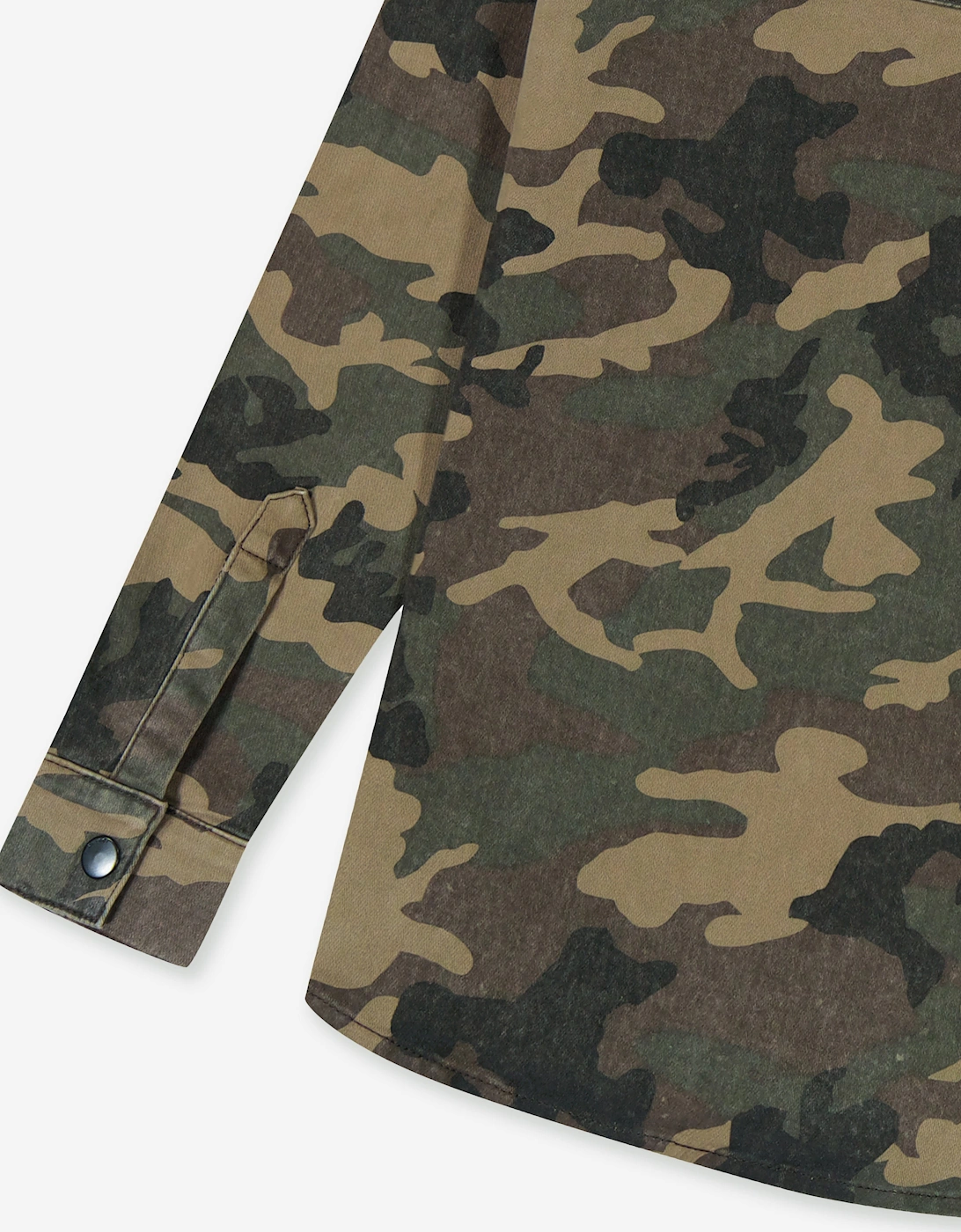 Kids Ash Camouflage Shirt in Brown