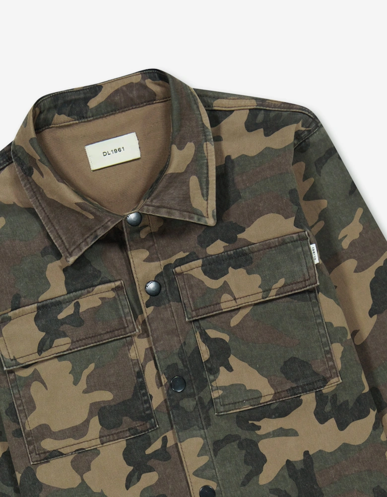 Kids Ash Camouflage Shirt in Brown