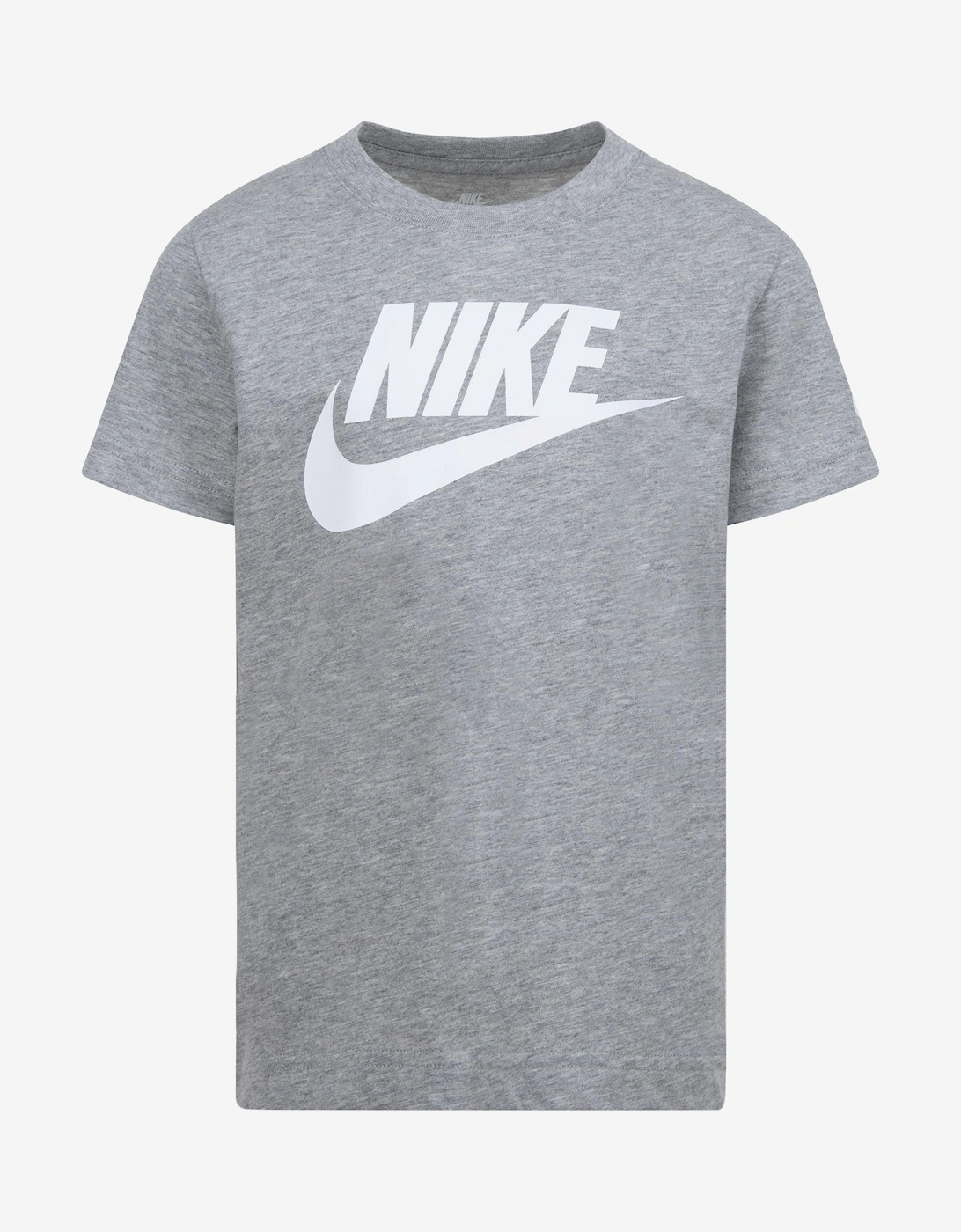 Nike Girls Grey 'S Futura Evergreen T-Shirt In  6 Years/7 Years Size 6 Kids