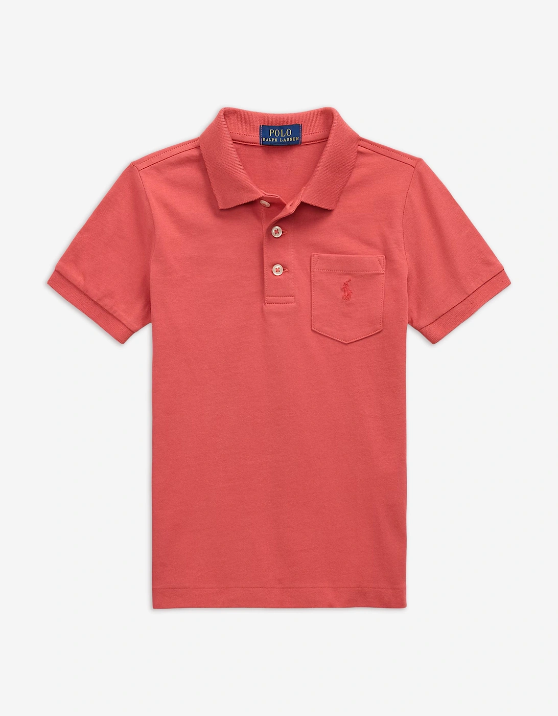 Boys Pocket Polo Shirt in Red, 5 of 4