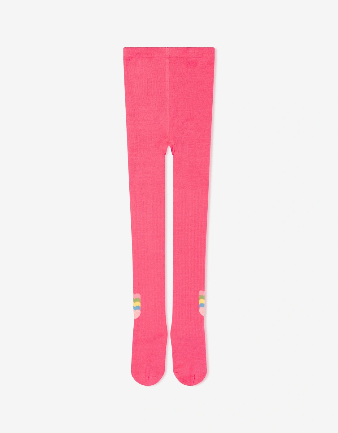 Billieblush Girls Jacquard Heart Tights in Pink, 5 of 4