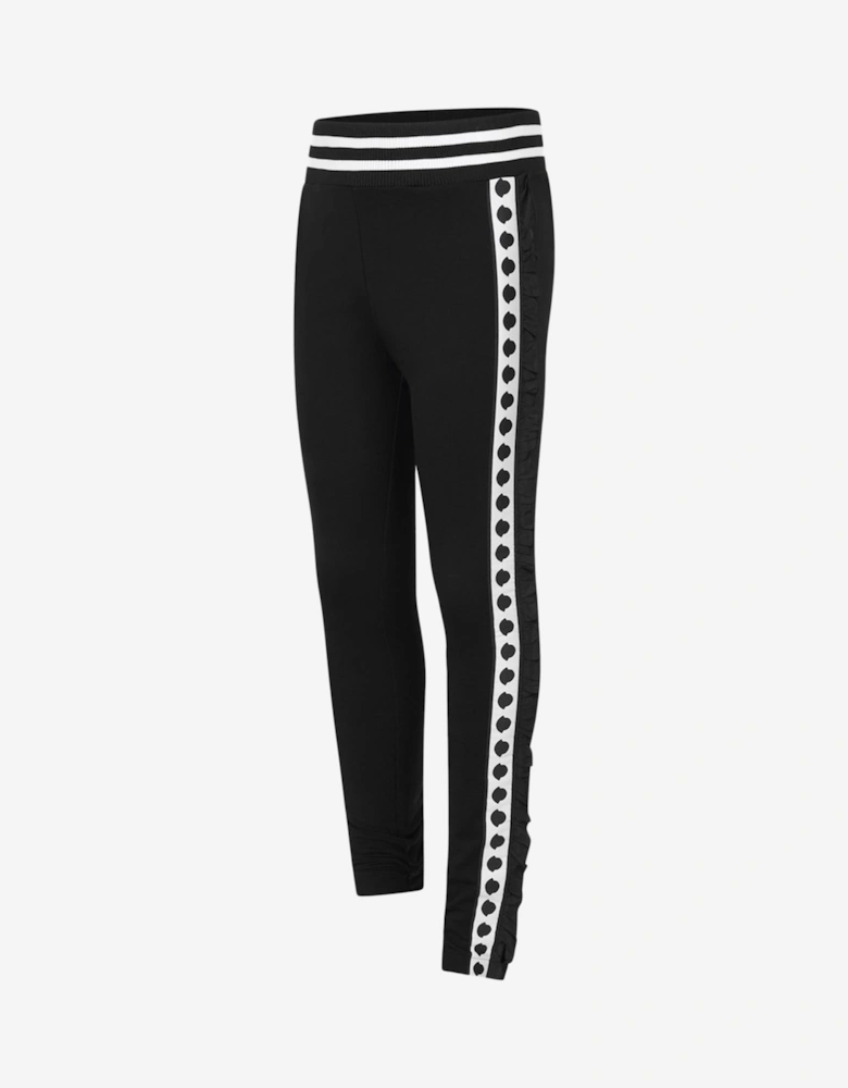 Enfant Girls Joggers - Cotton Frilly Trim Joggers