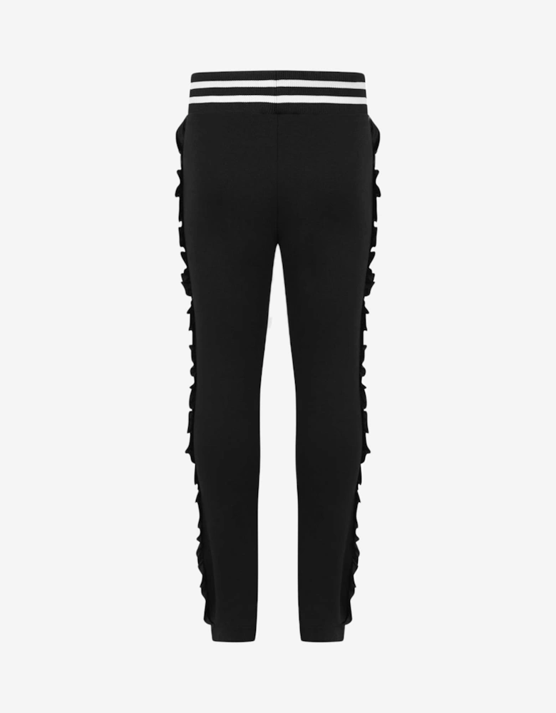 Enfant Girls Joggers - Cotton Frilly Trim Joggers