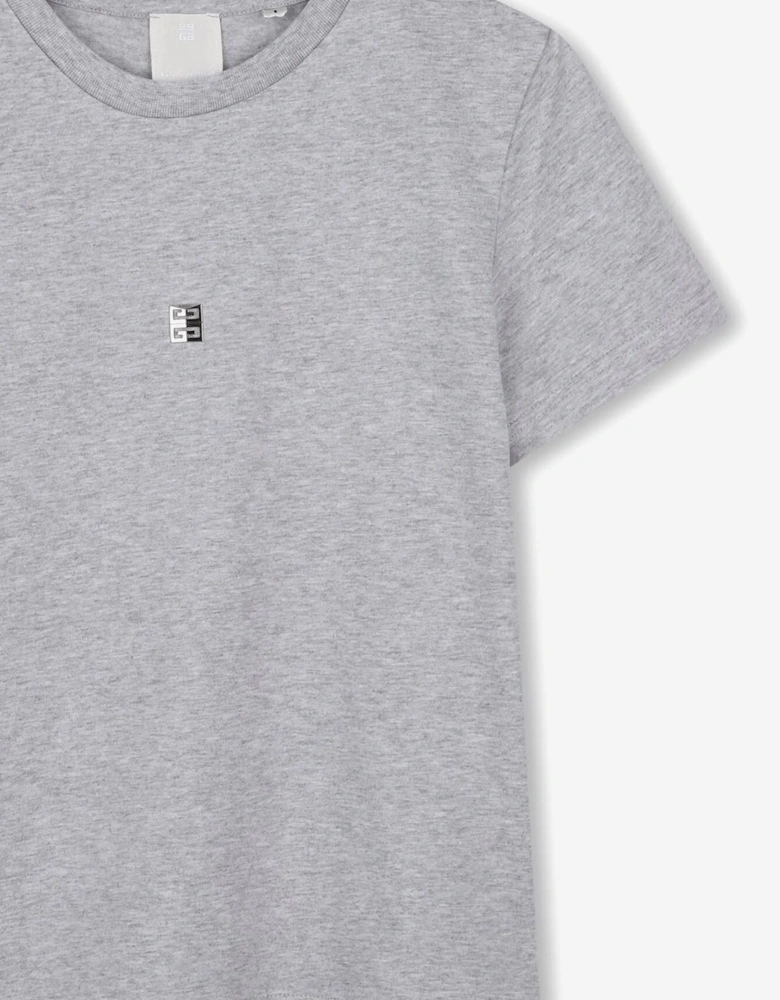 Boys Logo T-Shirt in Grey
