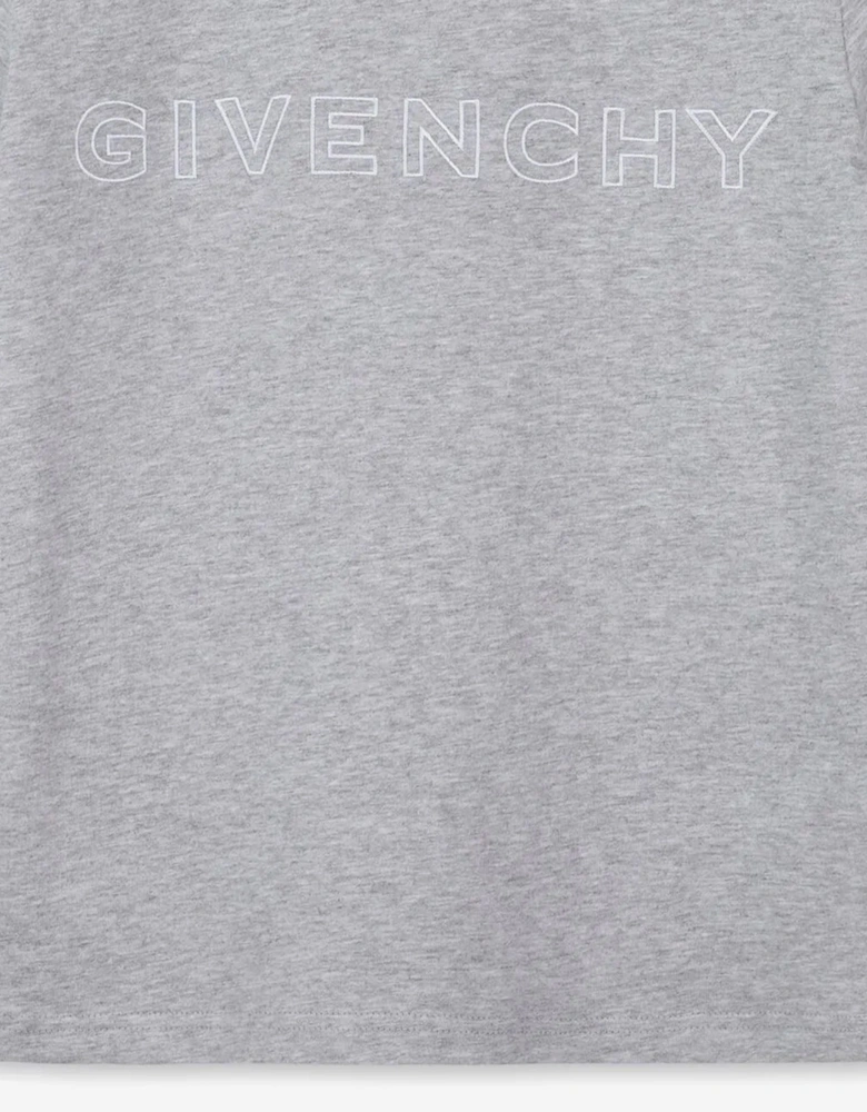 Boys Logo T-Shirt in Grey