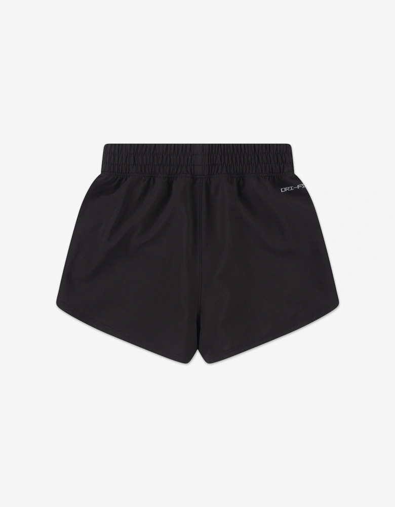 Girls Dri-Fit One Woven High Rise Shorts in Black