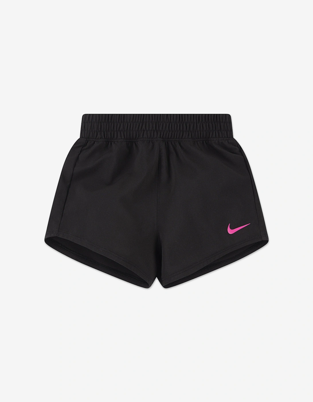 Girls Dri-Fit One Woven High Rise Shorts in Black, 5 of 4