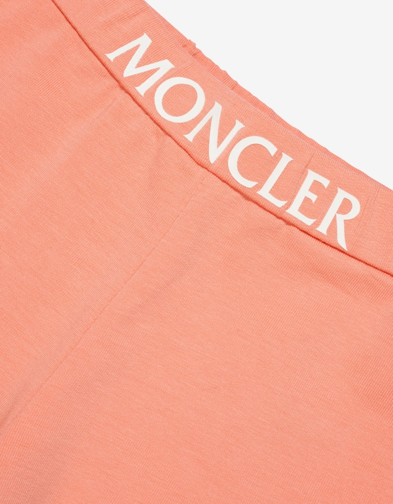 Enfant Baby Girls Logo Shorts in Orange