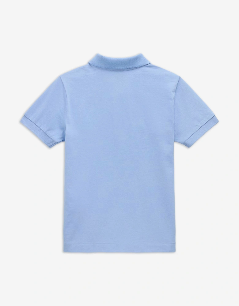 Boys Pocket Polo Shirt in Blue