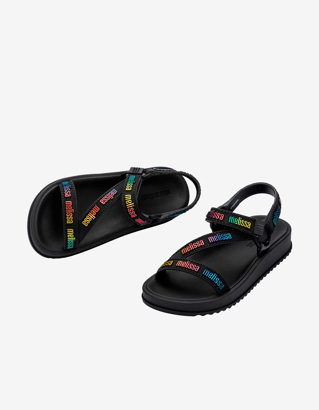 Girls Stripes M Lover Sandals in Black