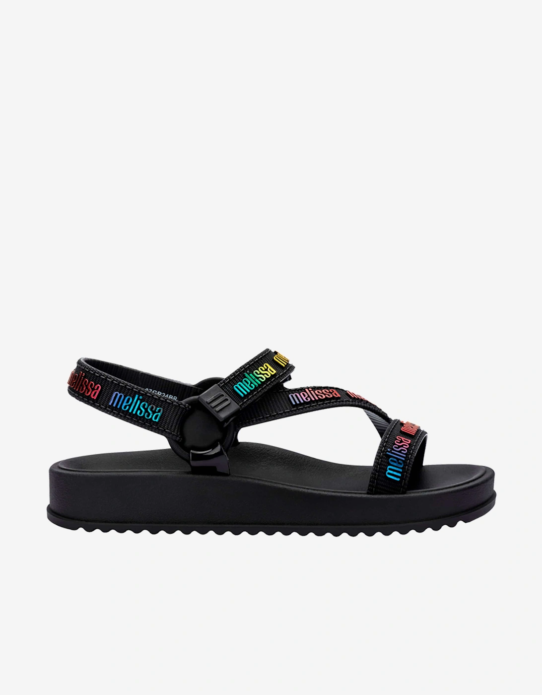 Girls Stripes M Lover Sandals in Black, 5 of 4