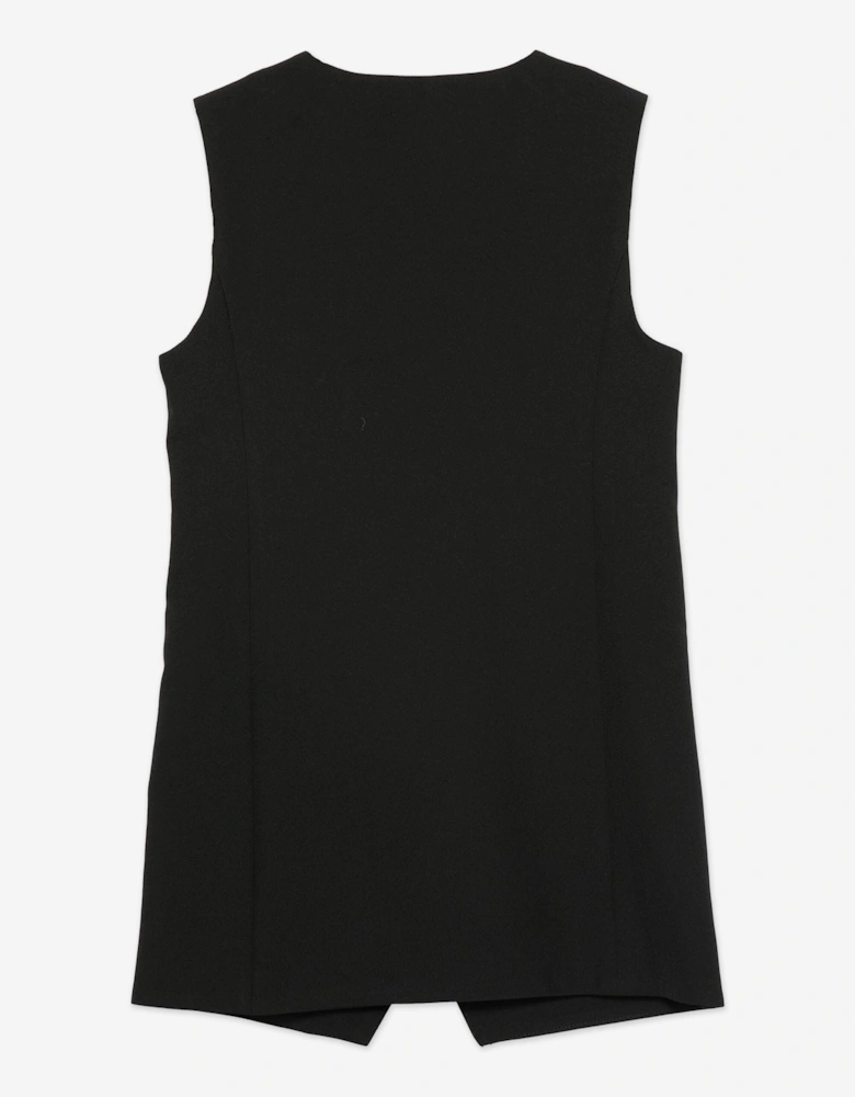 Girls Smiley Face Dress in Black