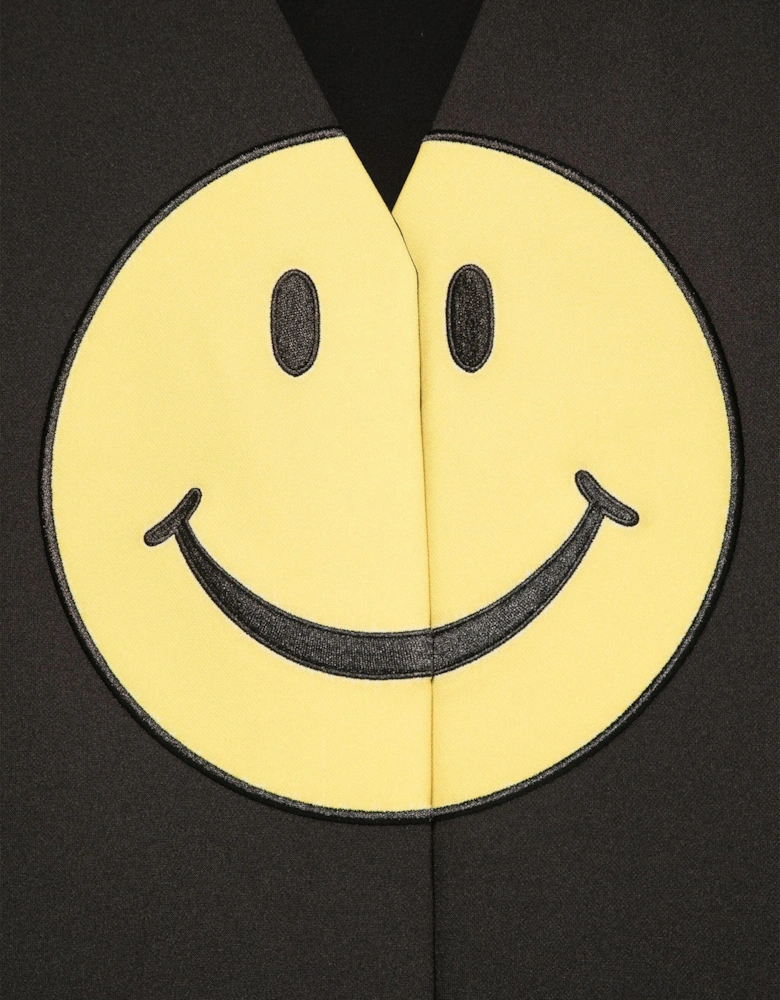 Girls Smiley Face Dress in Black