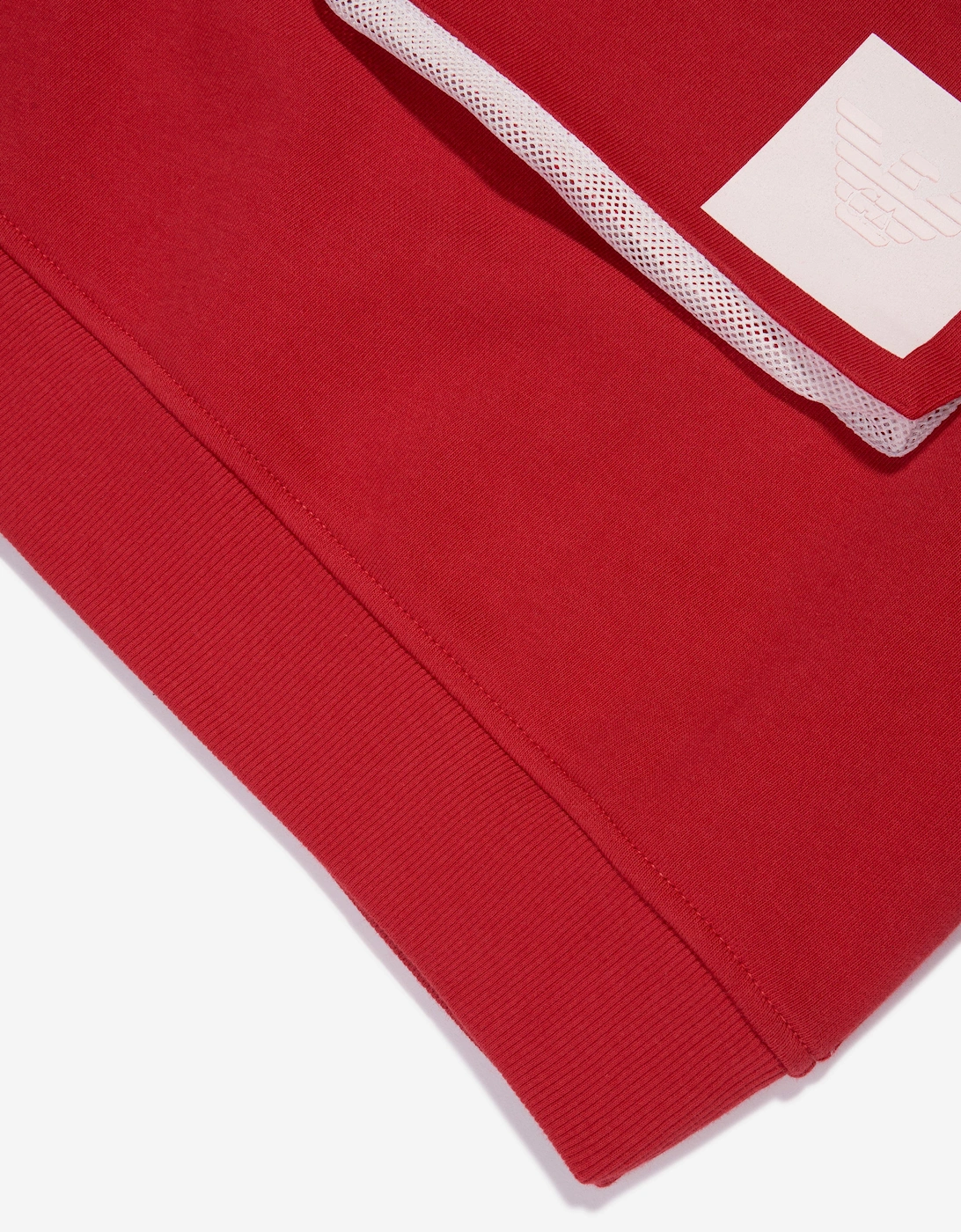 Boys Front Pocket Hoodie In Red