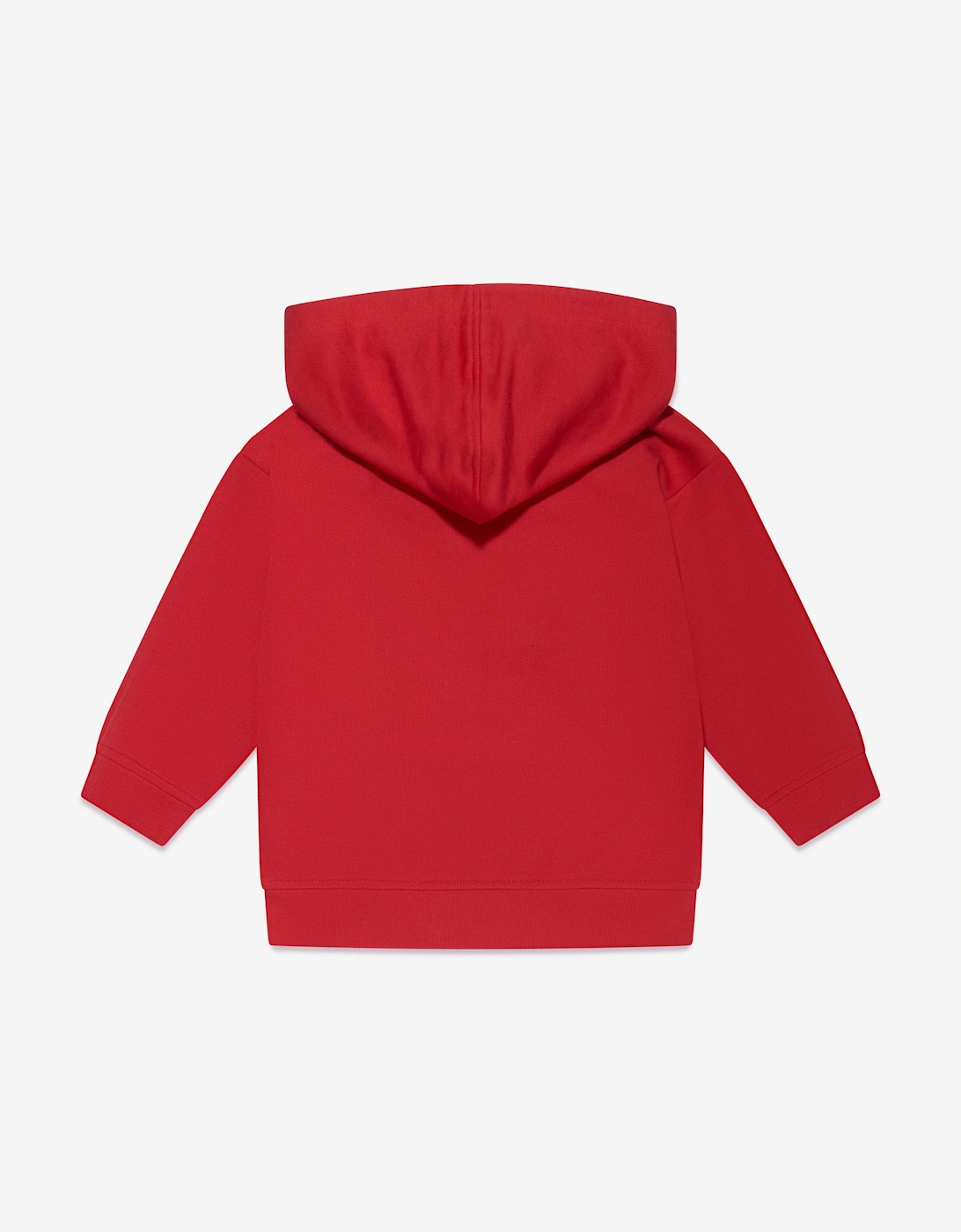 Boys Front Pocket Hoodie In Red