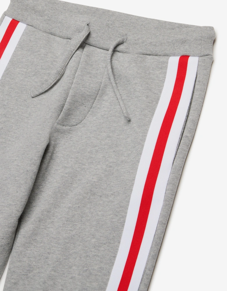 Kids Striped Trim Joggers in Grey
