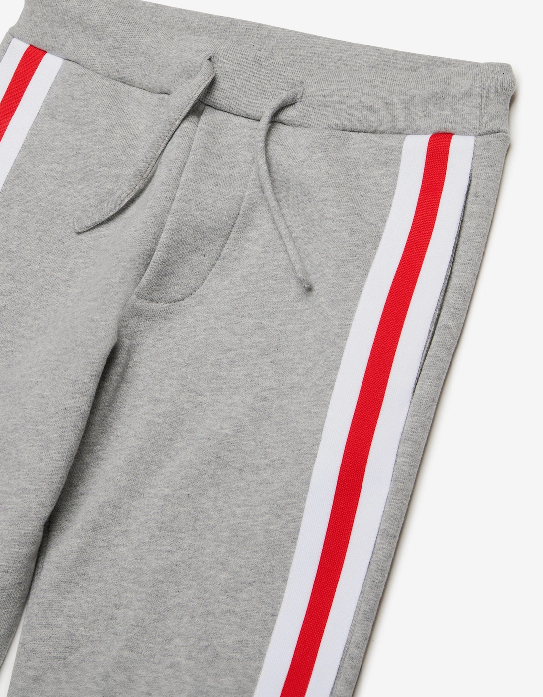 Kids Striped Trim Joggers in Grey