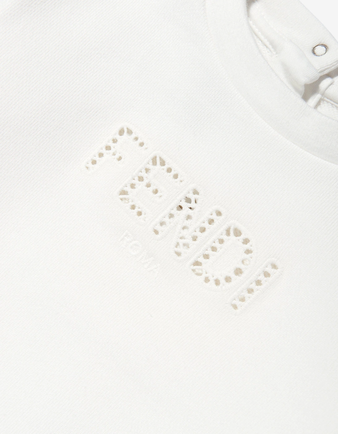 Baby Girls Logo Sweatshirt in White