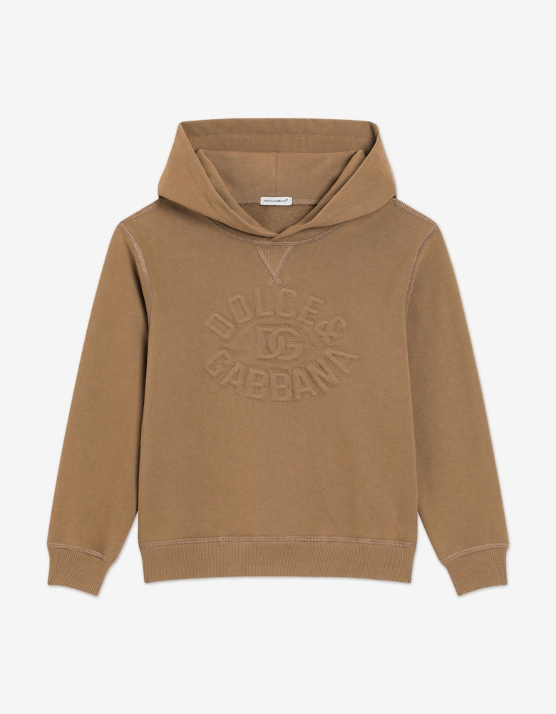 Kids Logo Hoodie in Brown