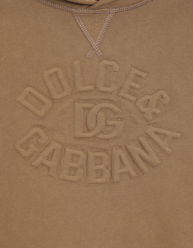 Kids Logo Hoodie in Brown