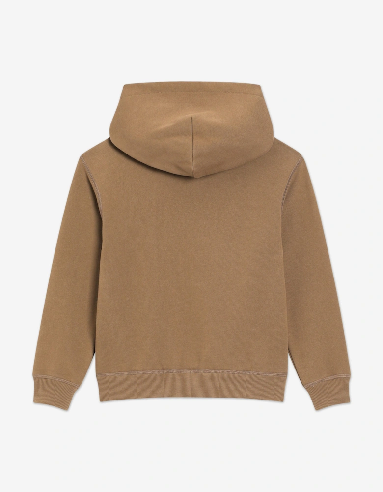Kids Logo Hoodie in Brown