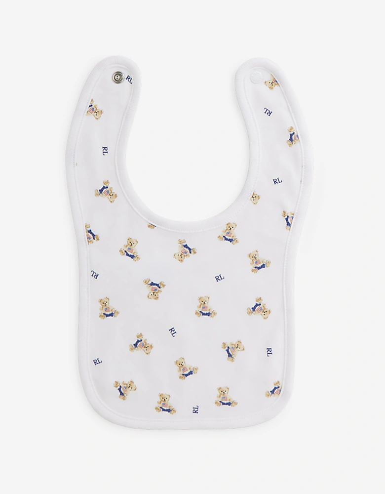 Baby Boys Bear Bodysuit Set in White