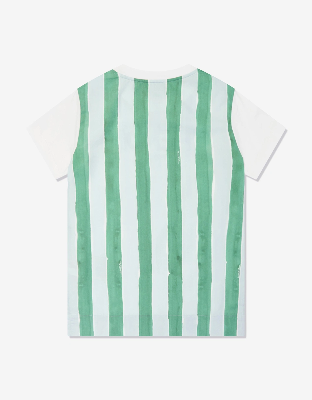 Kids Pequin Print T-Shirt in Blue