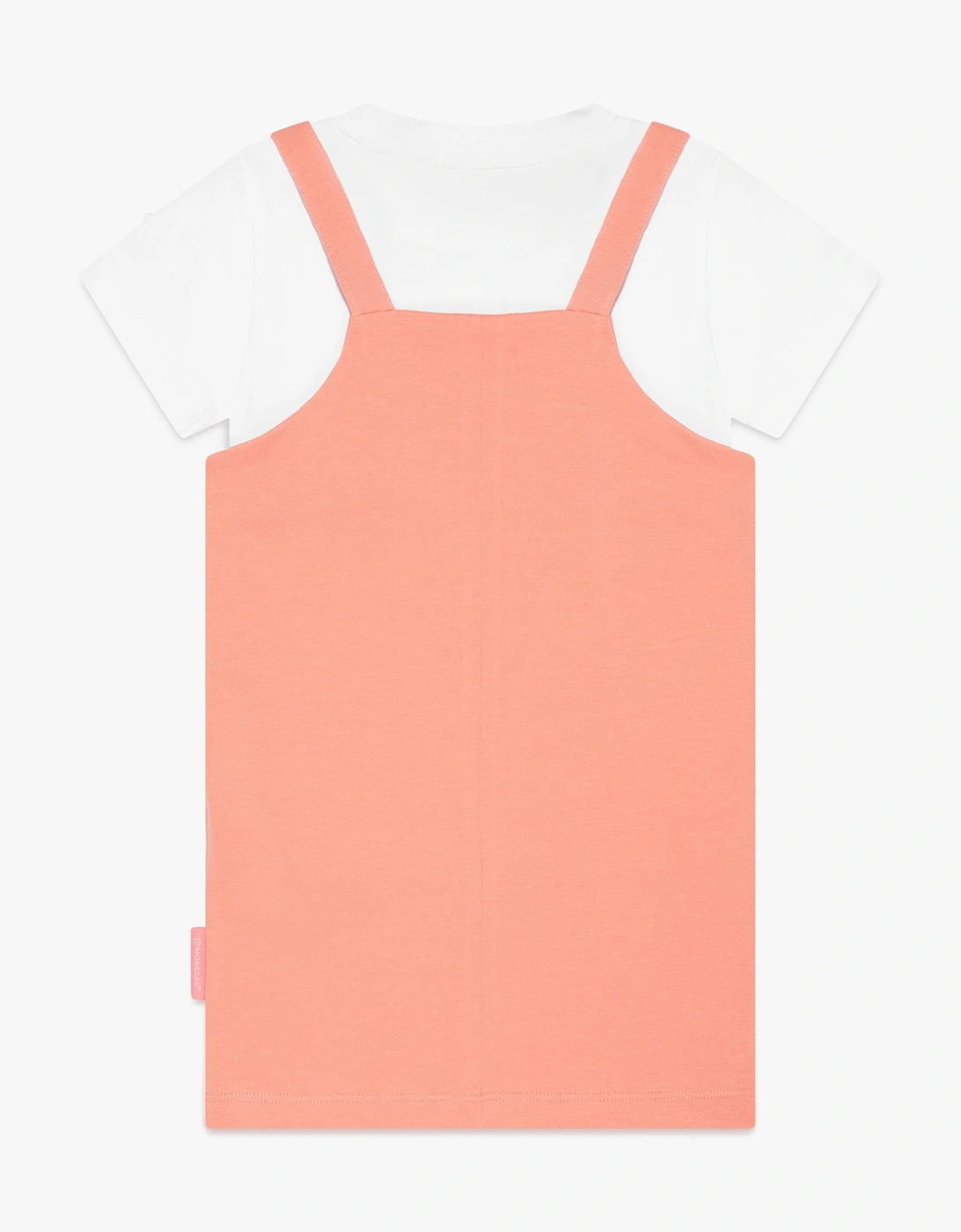 Enfant Baby Girls T-Shirt And Dress Set in Peach