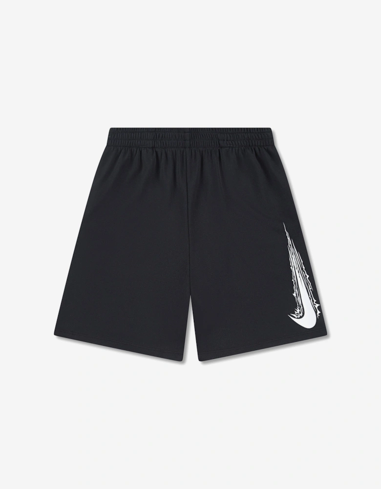 Boys Dri-Fit Multi HBR Shorts in Black