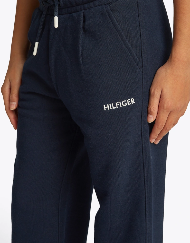 Girls Hilfiger Flag Wide Joggers in Navy