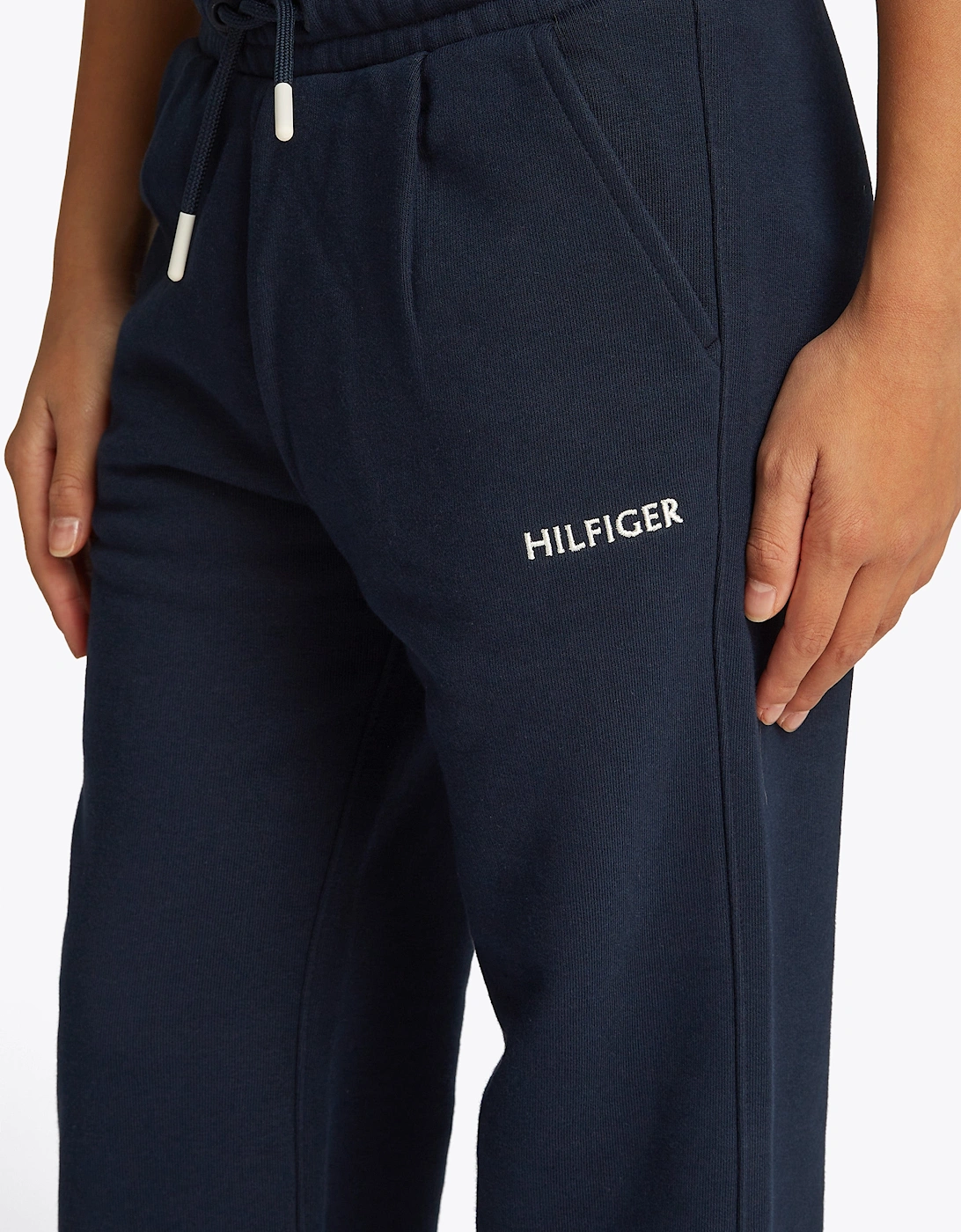 Girls Hilfiger Flag Wide Joggers in Navy