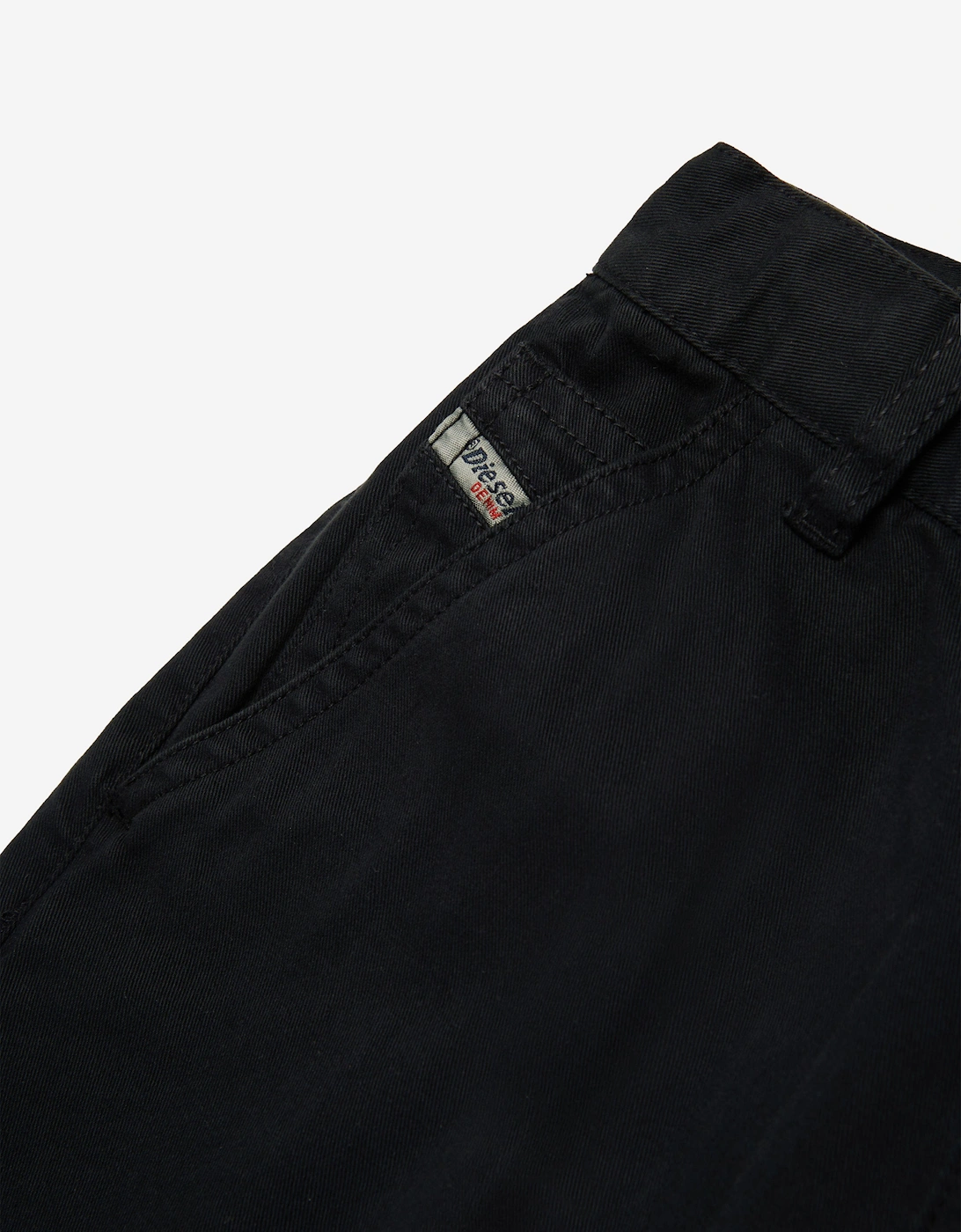 Girls Wide Leg Cargo Trousers in Black
