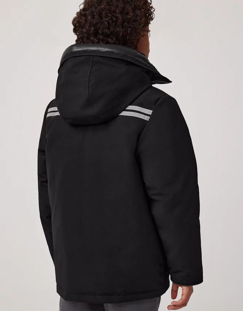 Kids Down Padded Expedition Parka in Black