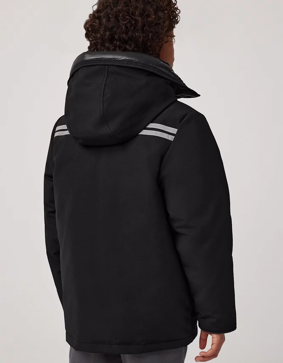 Kids Down Padded Expedition Parka in Black