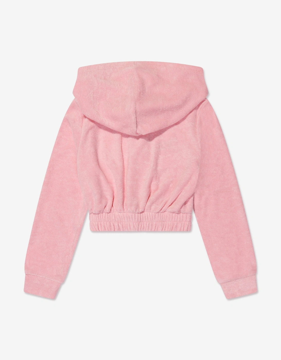 Girls Towelling Hoodie in Pink