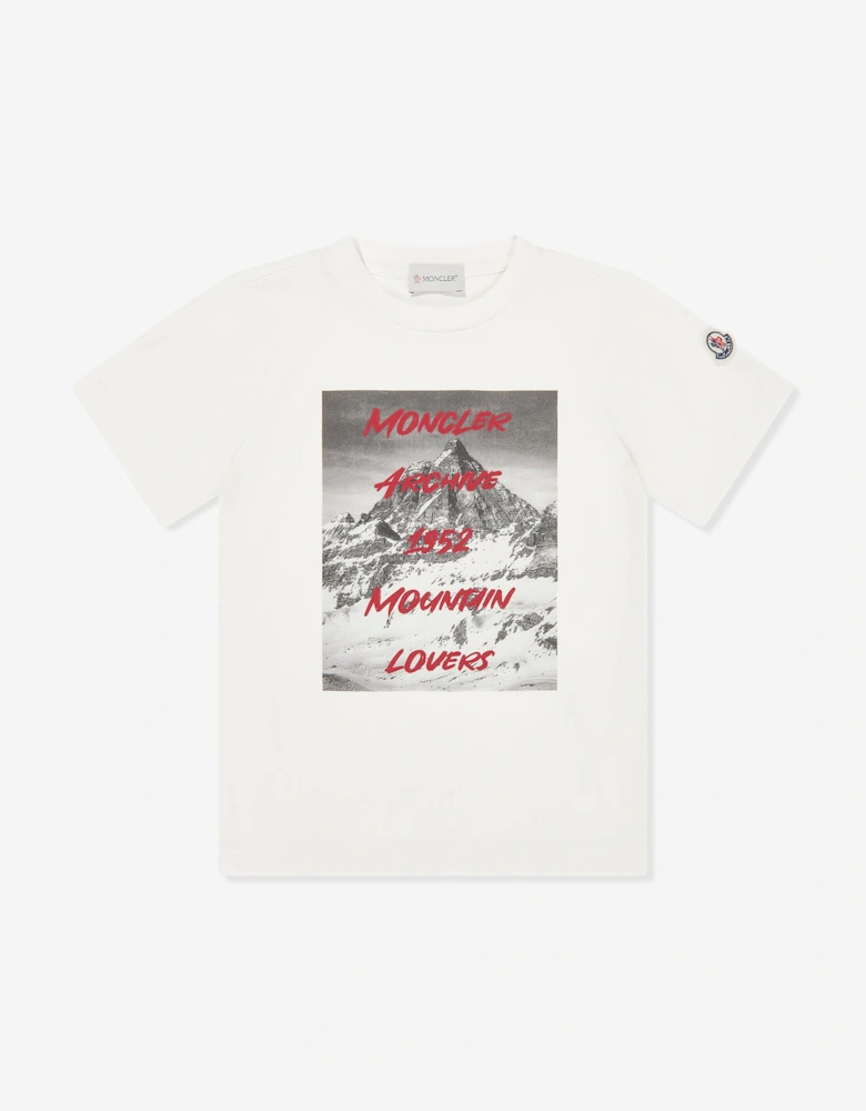 Enfant Boys Logo T-Shirt in White