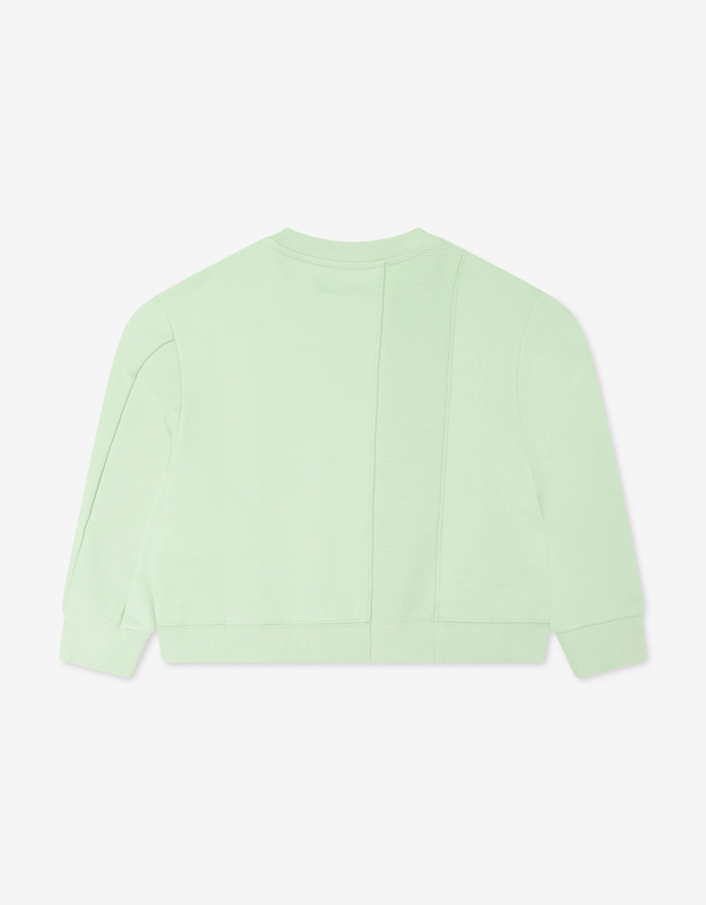 MM6 Kids Logo Sweatshirt in Green