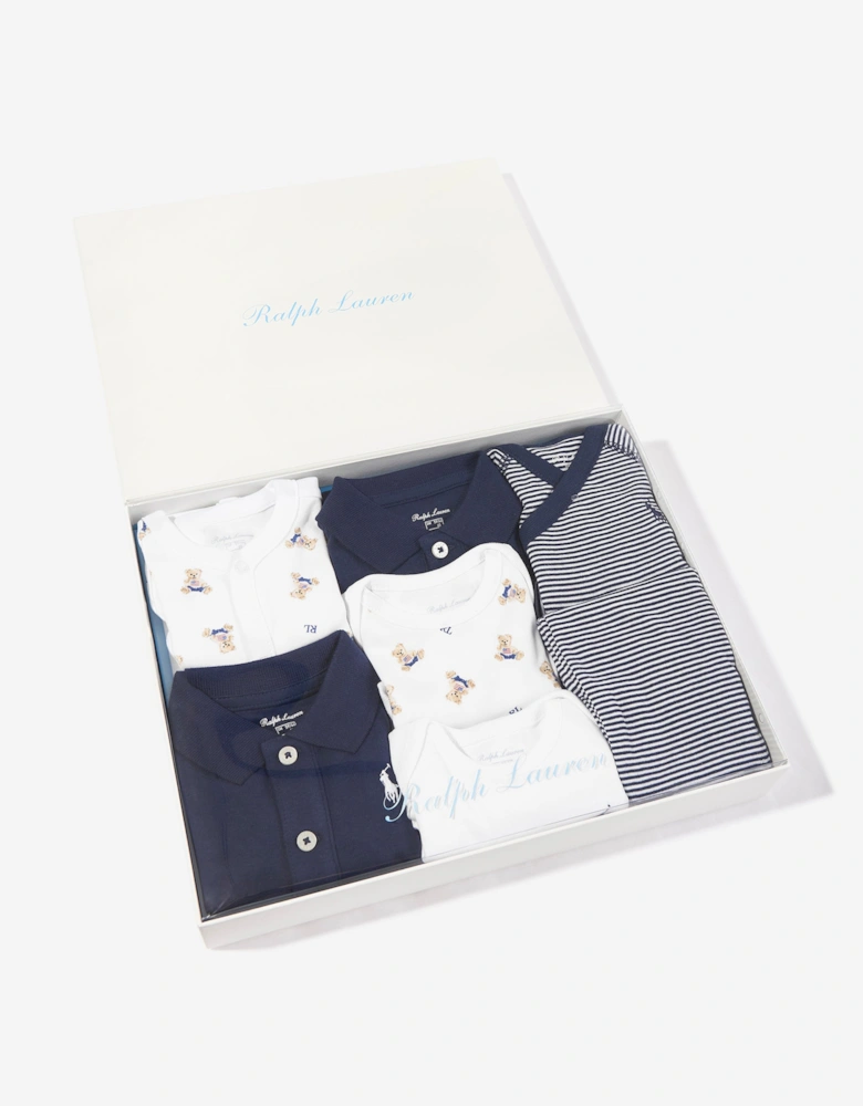Baby Boys Branded Gift Set in Navy
