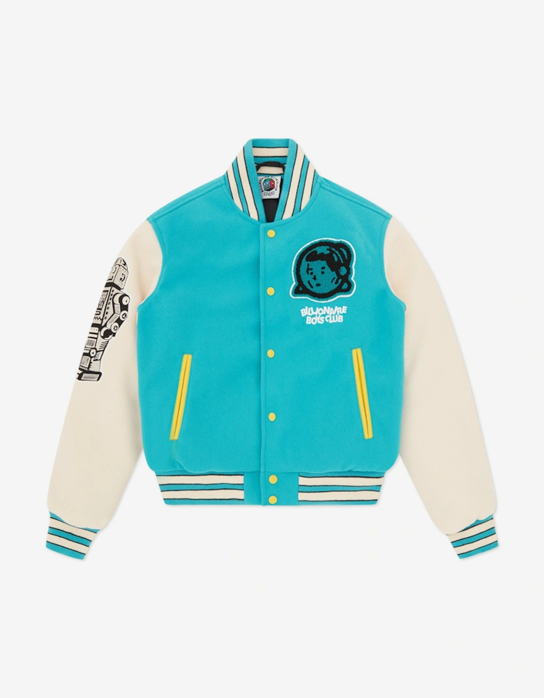 Boys Astro Varsity Jacket in Blue