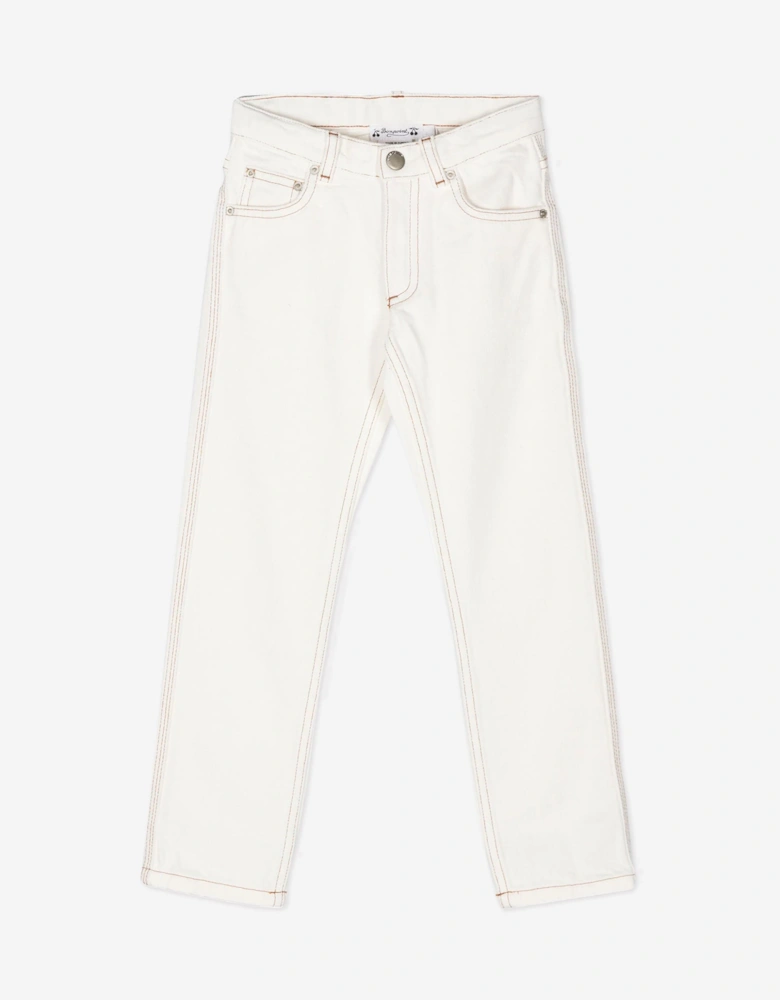Boys Dewey Trousers in White