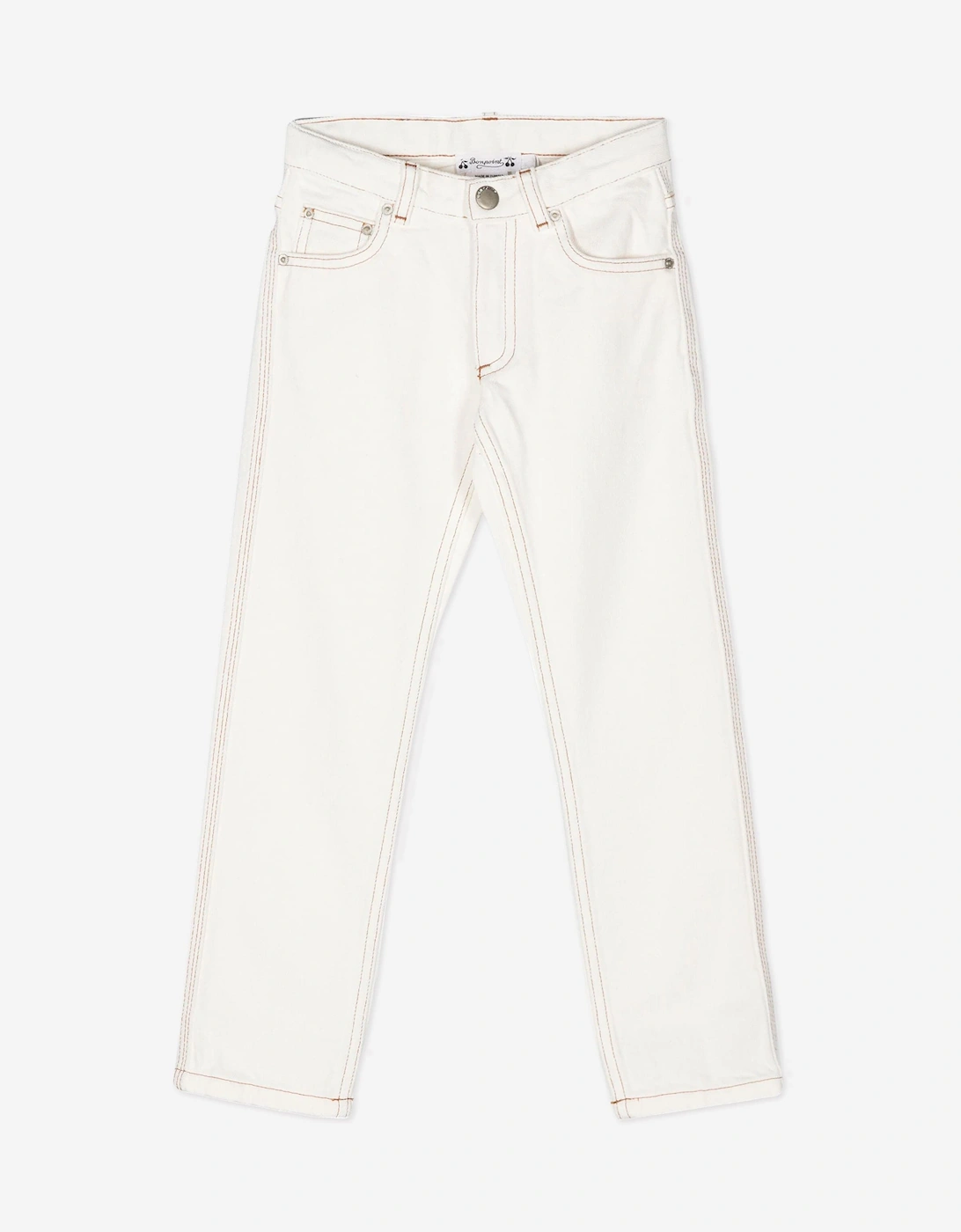 Boys Dewey Trousers in White, 5 of 4