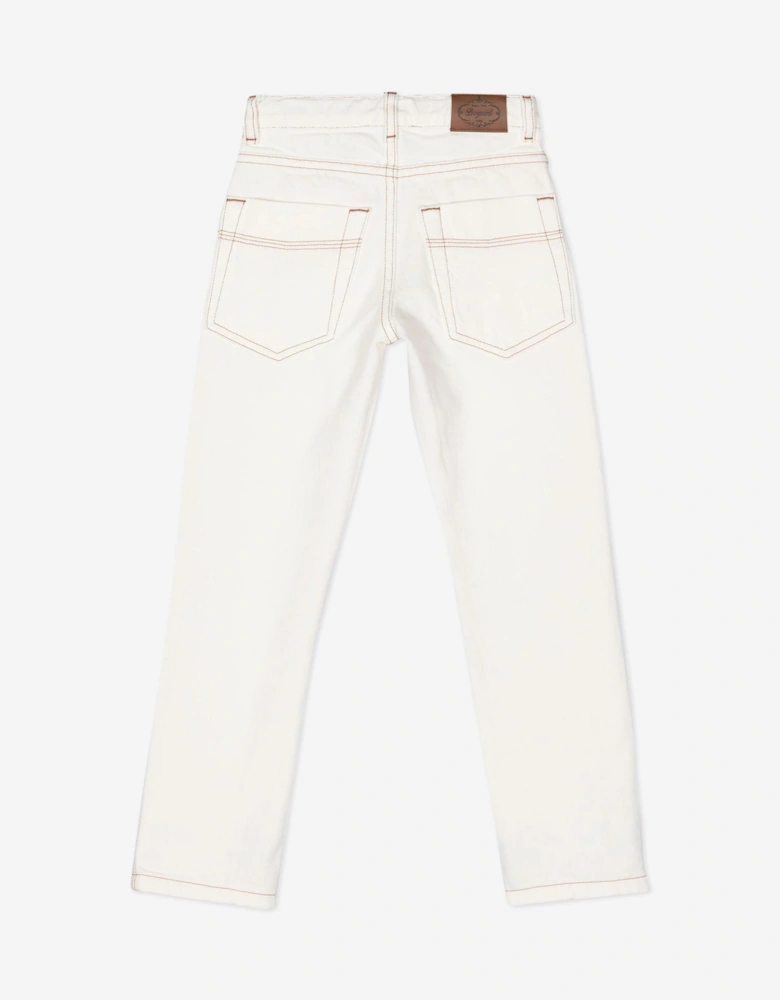 Boys Dewey Trousers in White