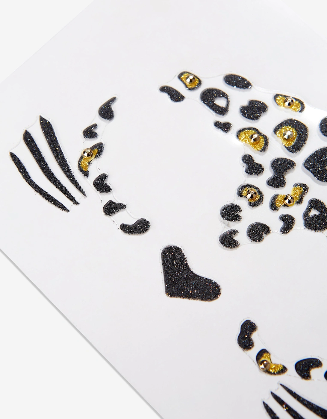 Girls Cheetah/Leopard Gem Makeup Stickers in Multicolour