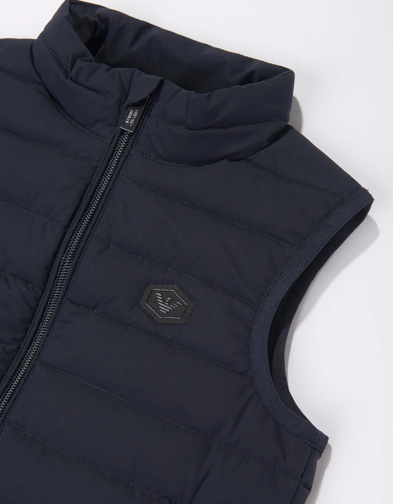 Boys Down Padded Gilet in Navy