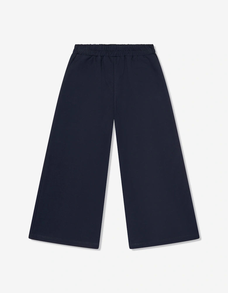 Girls Wide Leg Pants in Navy