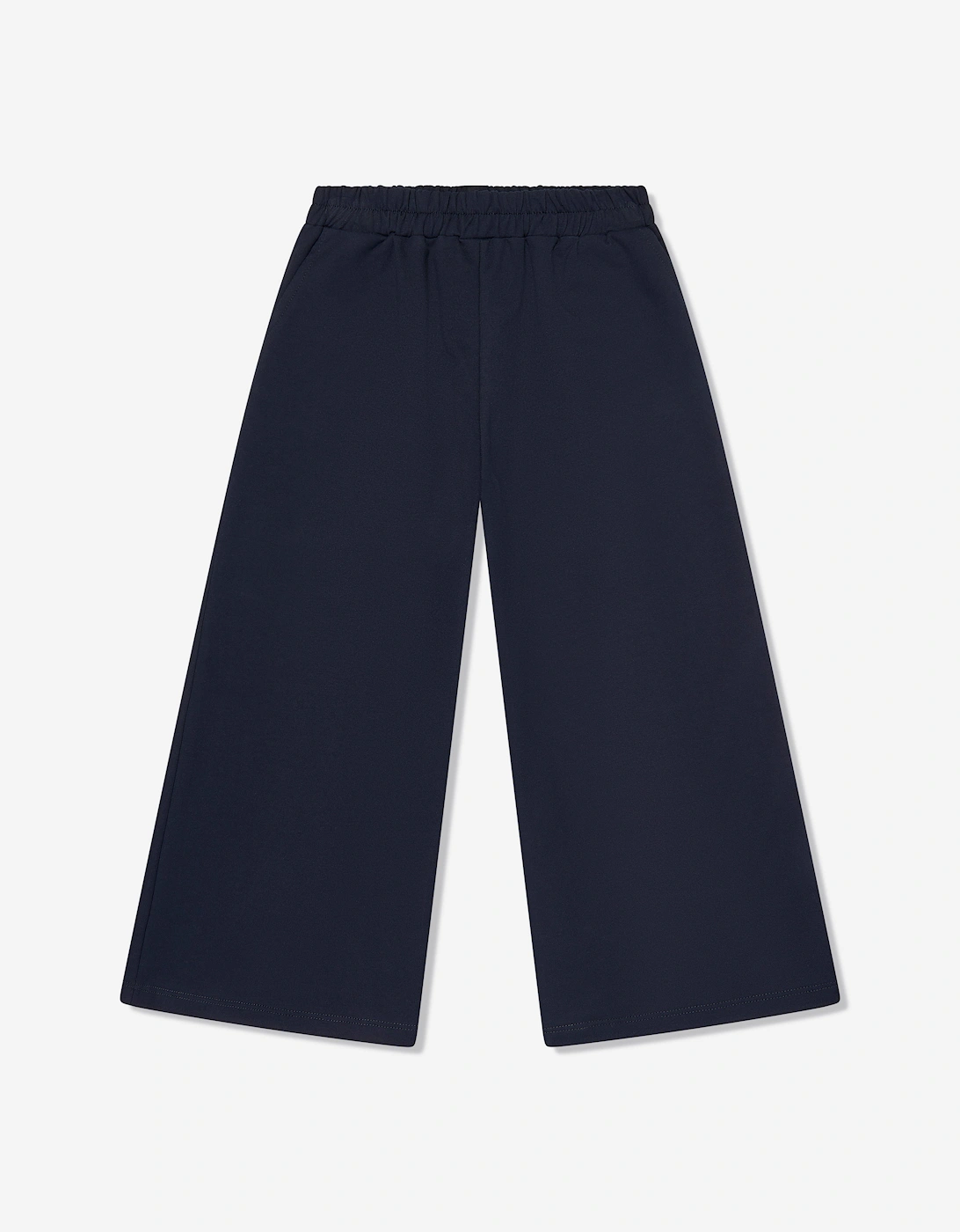 Girl's Mama Luma Girls Wide Leg Pants in Navy - Blue - Size: 11 years/12 years