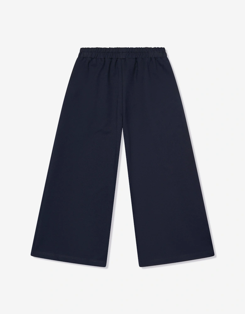 Girls Wide Leg Pants in Navy